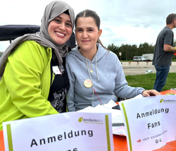 tandem-Olympiade-Anmeldung für die Fans